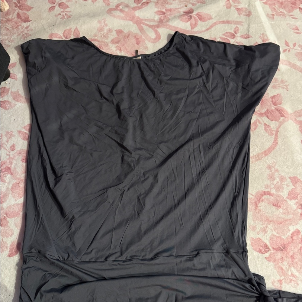 Michael Kors Charcoal Gray Swim Coverup